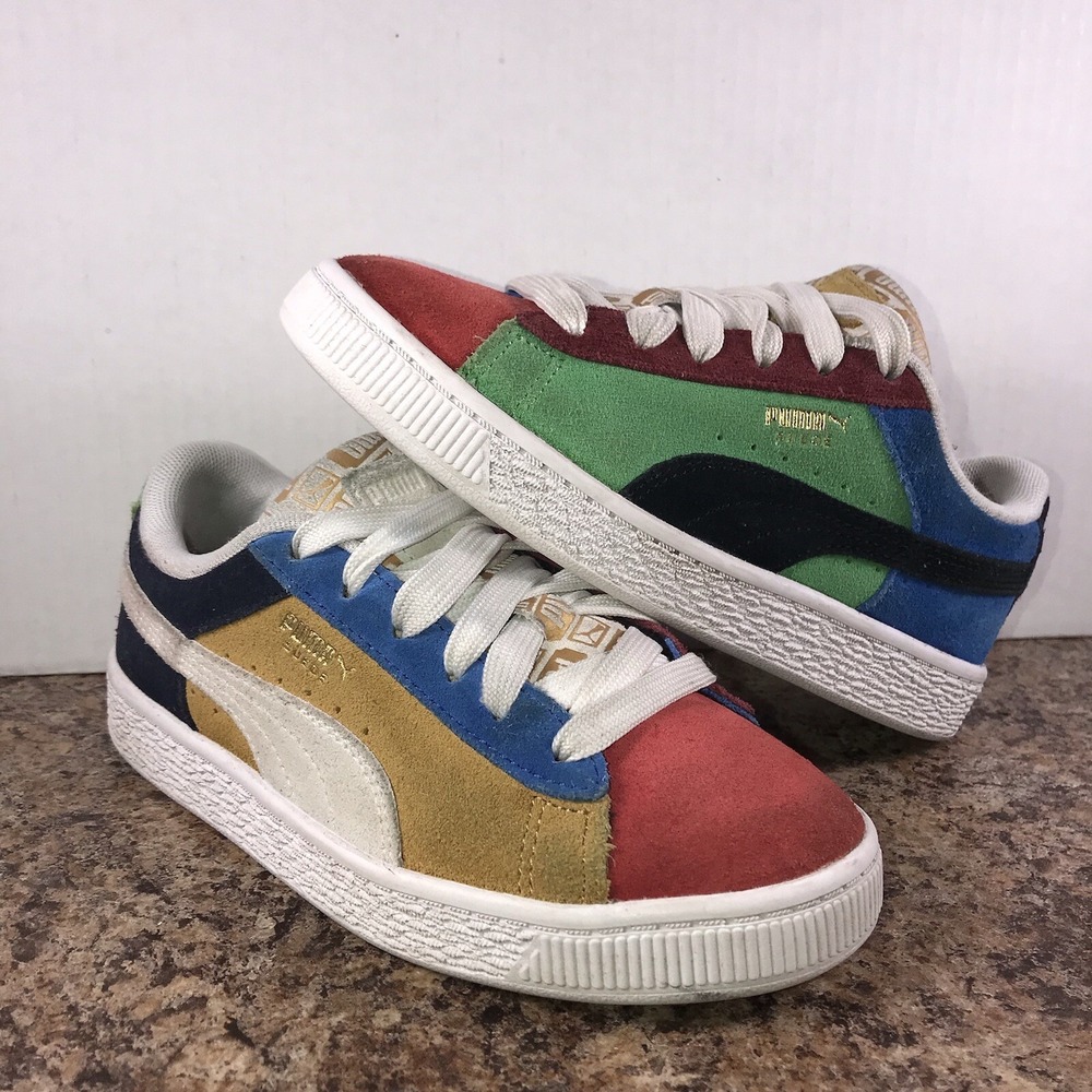 Kids Puma Suede Multicolor Sneakers Size‎ 2C